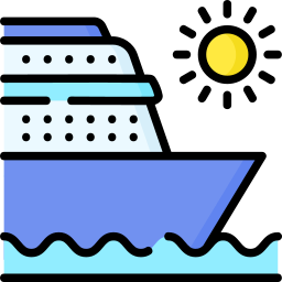 Cruise ship icon