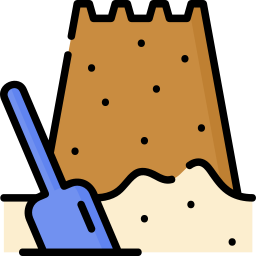 Sand castle icon