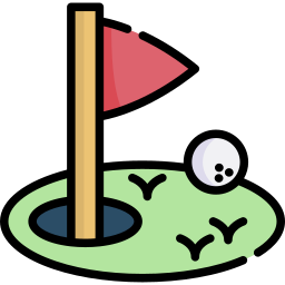 Golf field icon