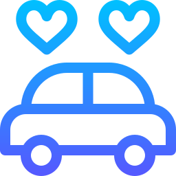 Wedding car icon