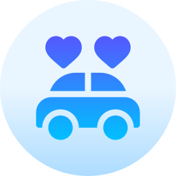 Wedding car icon