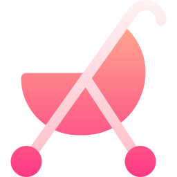 Baby carriage icon