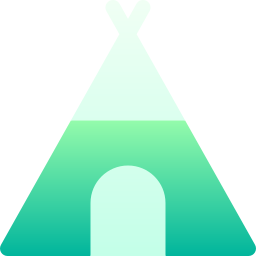 Camping tent icon