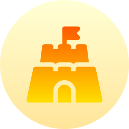 Sand castle icon