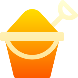 Sand bucket icon