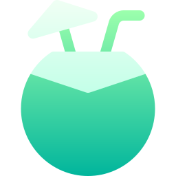 Coconut drink icon