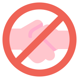 No handshake icon