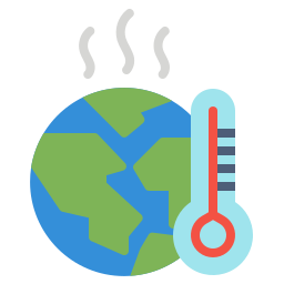 opwarming van de aarde icoon