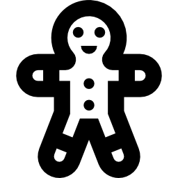 Gingerbread man icon