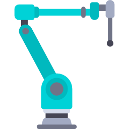 robot industriale icona