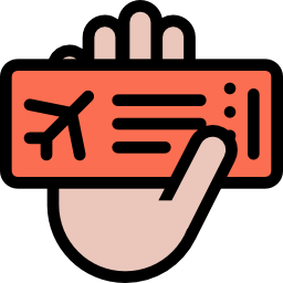 Plane ticket icon