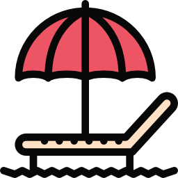 Deck chair icon