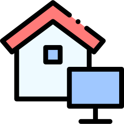 zuhause arbeiten icon