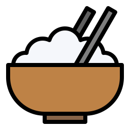 Rice bowl icon