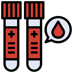 próbka krwi ikona