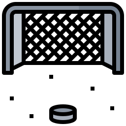 Hockey goal icon