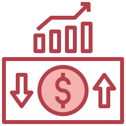 la finance Icône