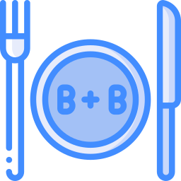 Bed and breakfast icon