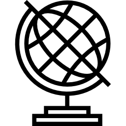 Earth globe icon