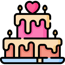 Wedding cake icon