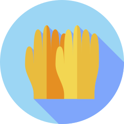 Cleaning gloves icon