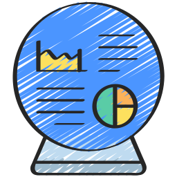 Predictive chart icon