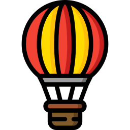 Hot air balloon icon