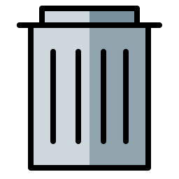 Trash bin icon