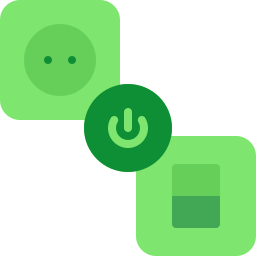 Plug and socket icon