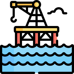 plate-forme pétrolière Icône