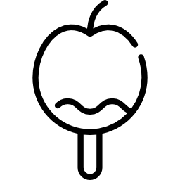 Caramelized apple icon