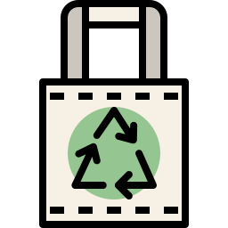 wiederverwertbare tasche icon