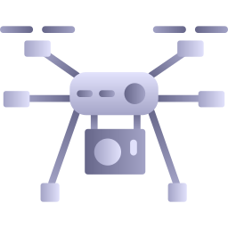 Camera drone icon