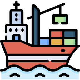 Cargo ship icon