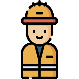 Construction worker icon