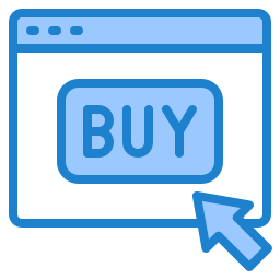 Shopping online icon