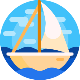 Sailing boat icon