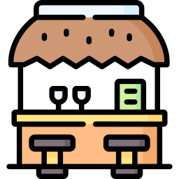 Tropical bar icon