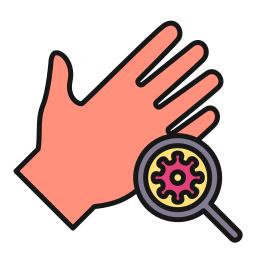 Virus transmission icon