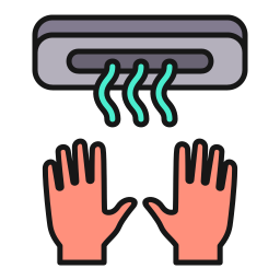 Hand dryer icon