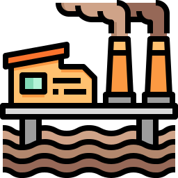 piattaforma petrolifera icona