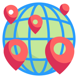 Earth grid icon