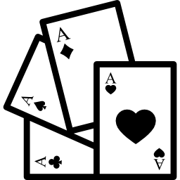 carte da gioco con i cuori icona