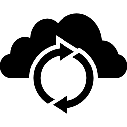 data actualisatie op cloud icoon