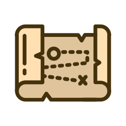 Treasure map icon