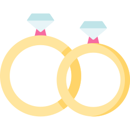 Wedding rings icon