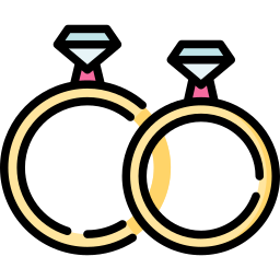 Wedding rings icon