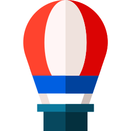 Hot air balloon icon