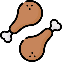 Chicken leg icon