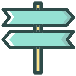 Road sign icon